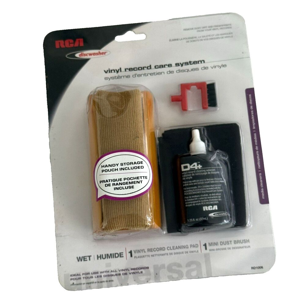 New RCA Discwasher RD1006 D4+ Vinyl Record Care Cleaning Kit ~NIB